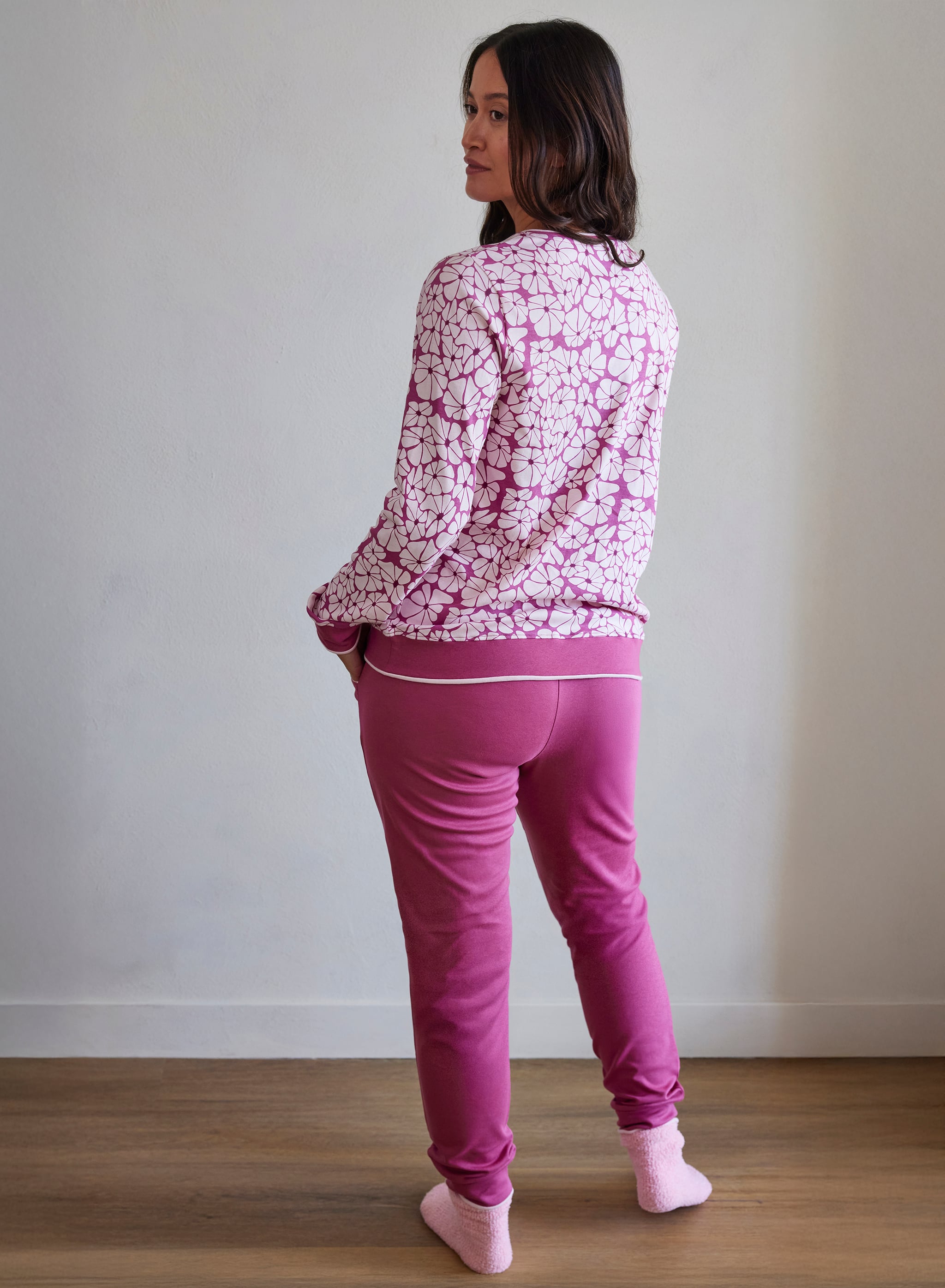 Pyjama lange mouw - Pink Flower Power