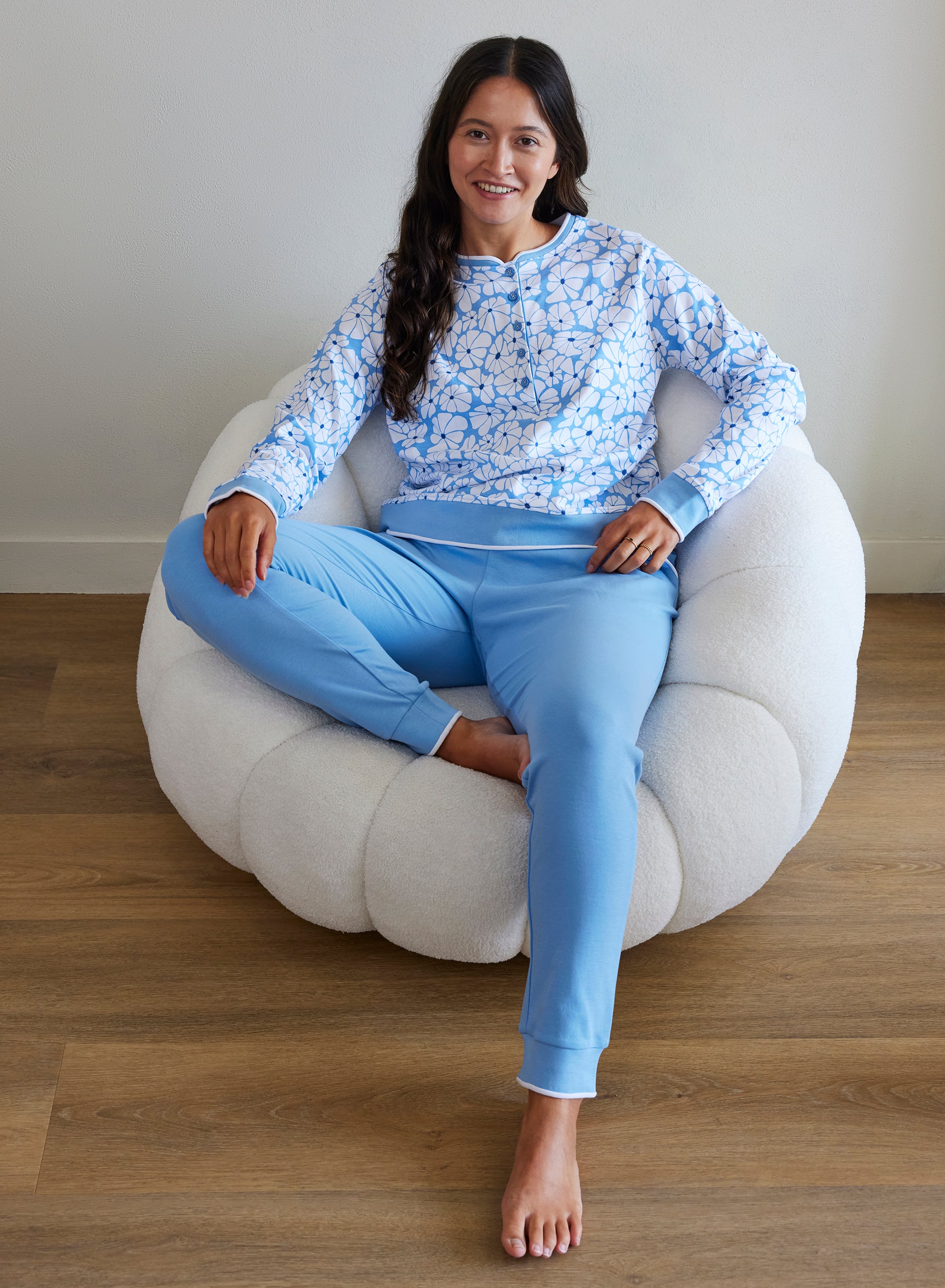 Pyjama lange mouw - Blue Flower