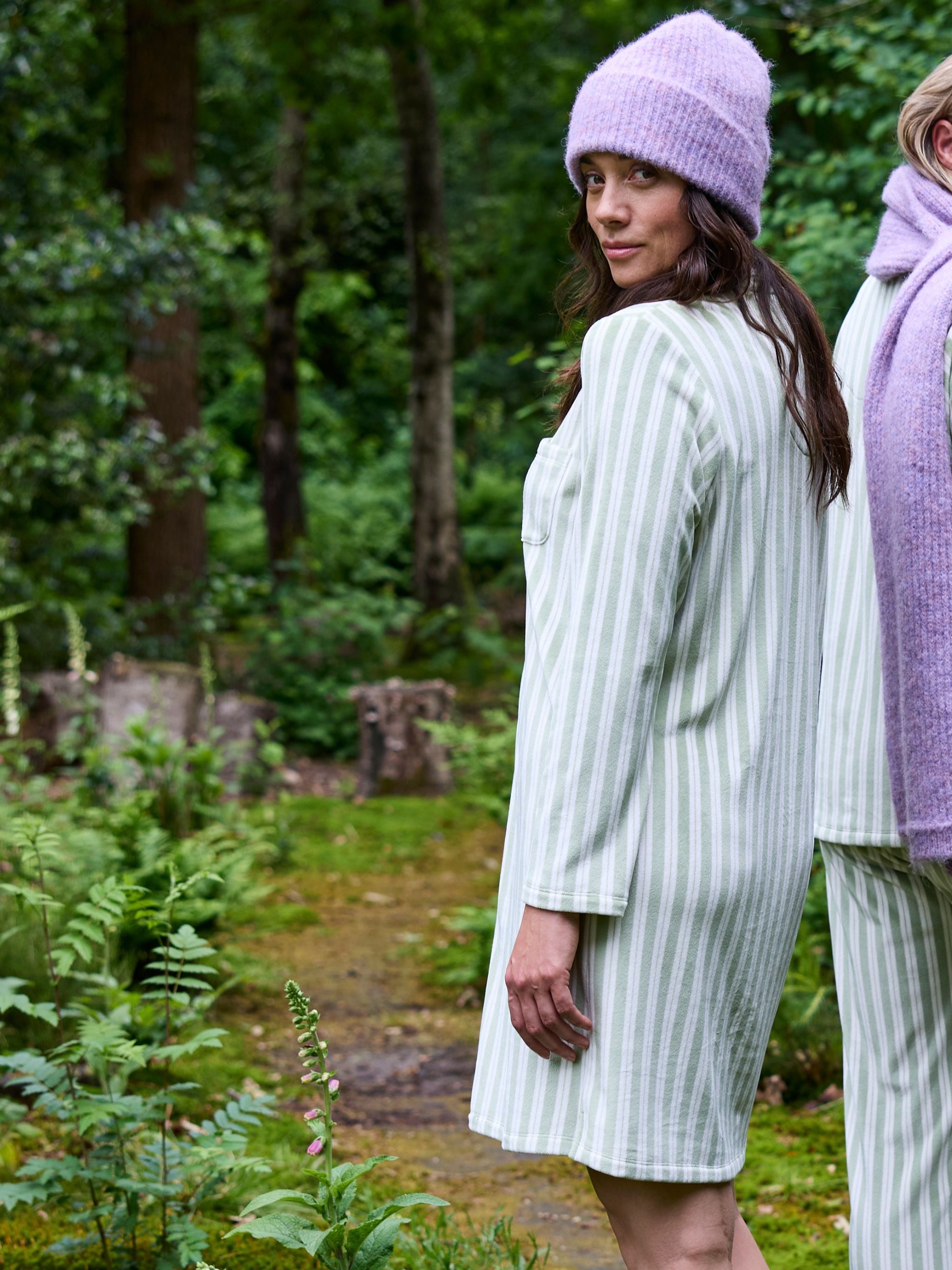 Nachthemd lange mouw - Swamp/Egret