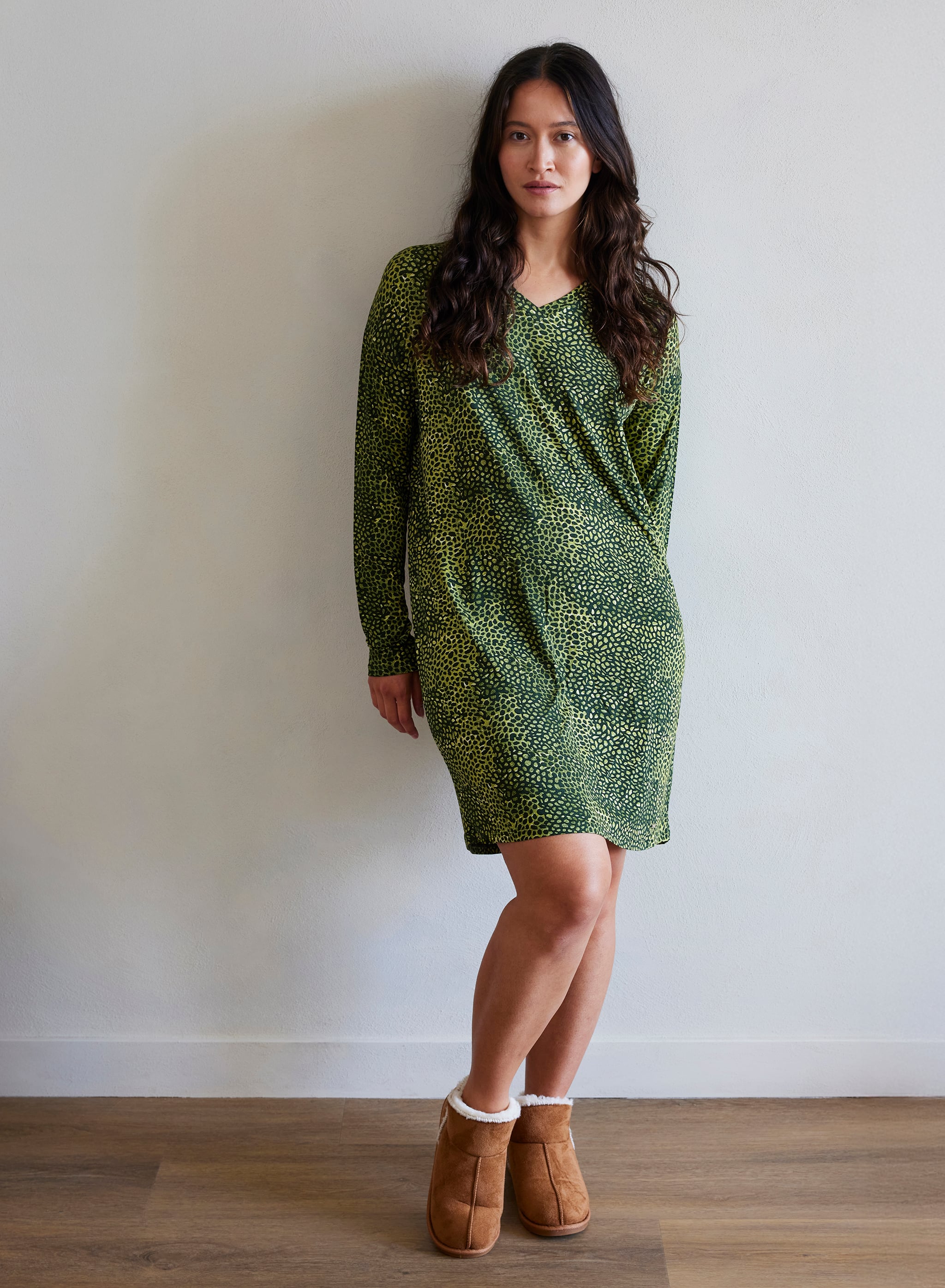 Nachthemd lange mouw - Stone Forest