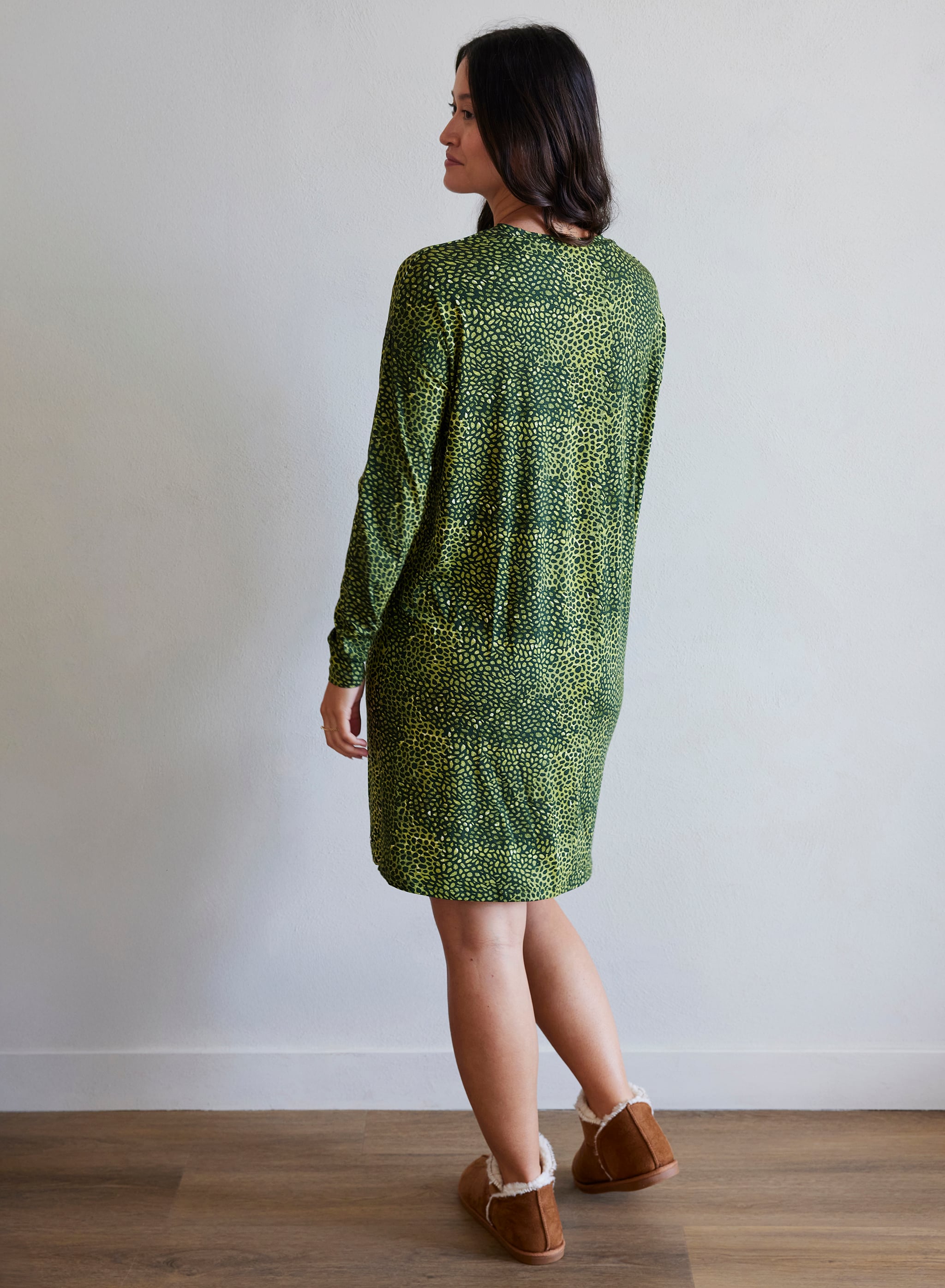 Nachthemd lange mouw - Stone Forest