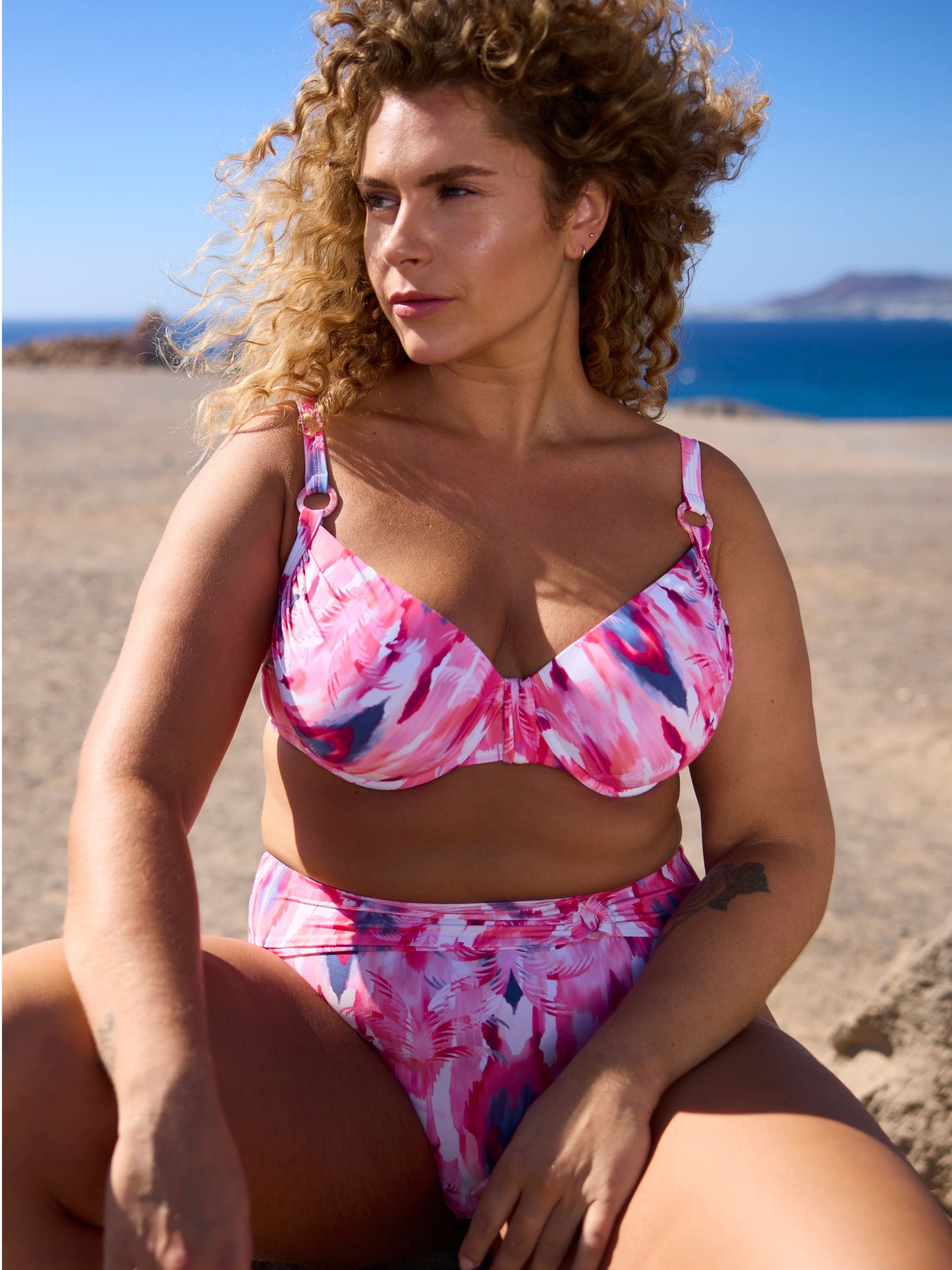 Donna bikinitop - Ikat palm