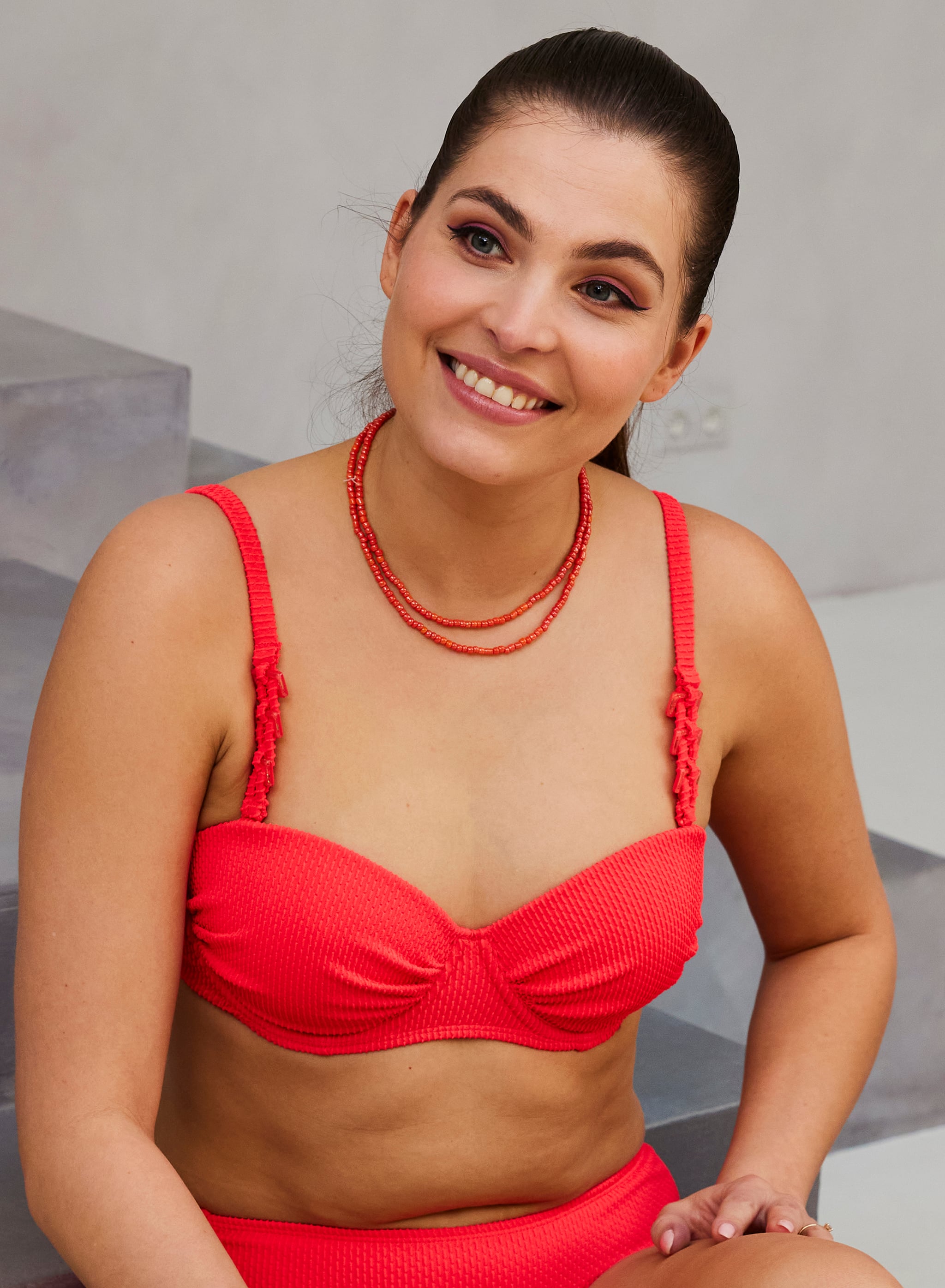 Britt Voorgevormde Bikinitop - FLUORESCENT PINK