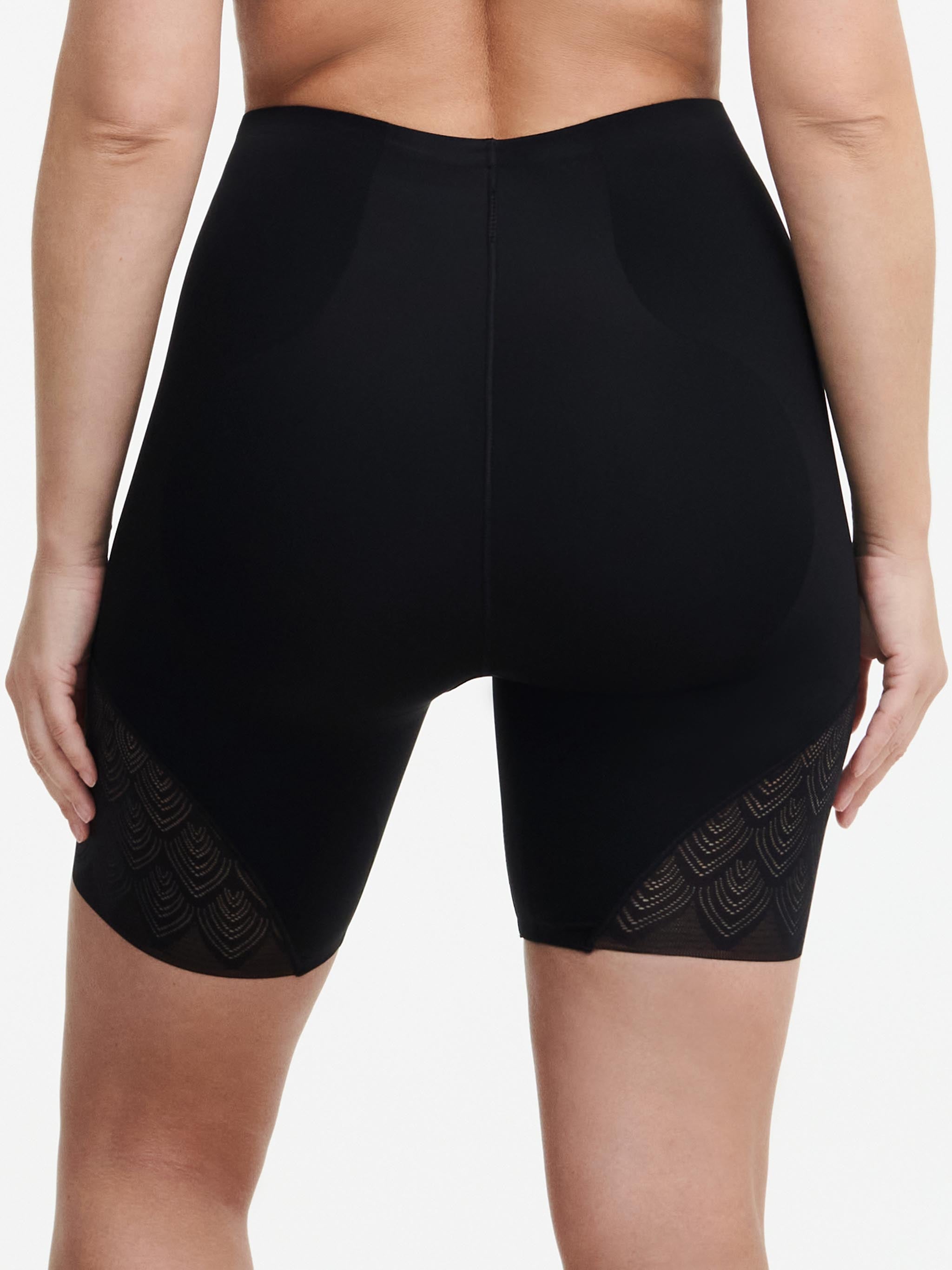 Corrigerende Hoge Taille Slip met Pijpjes - Zwart