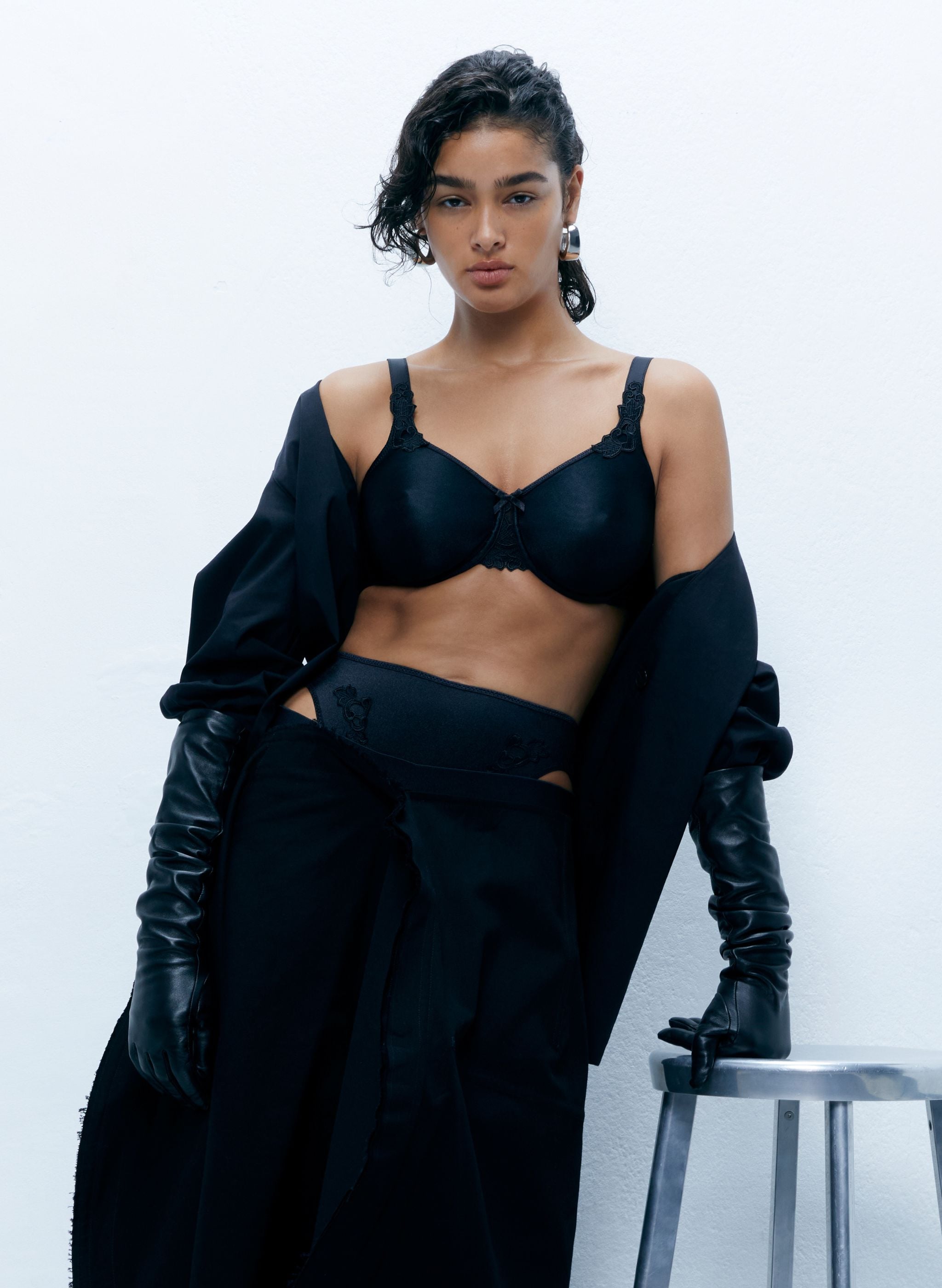 Niet Voorgevormde Beugel BH - Zwart