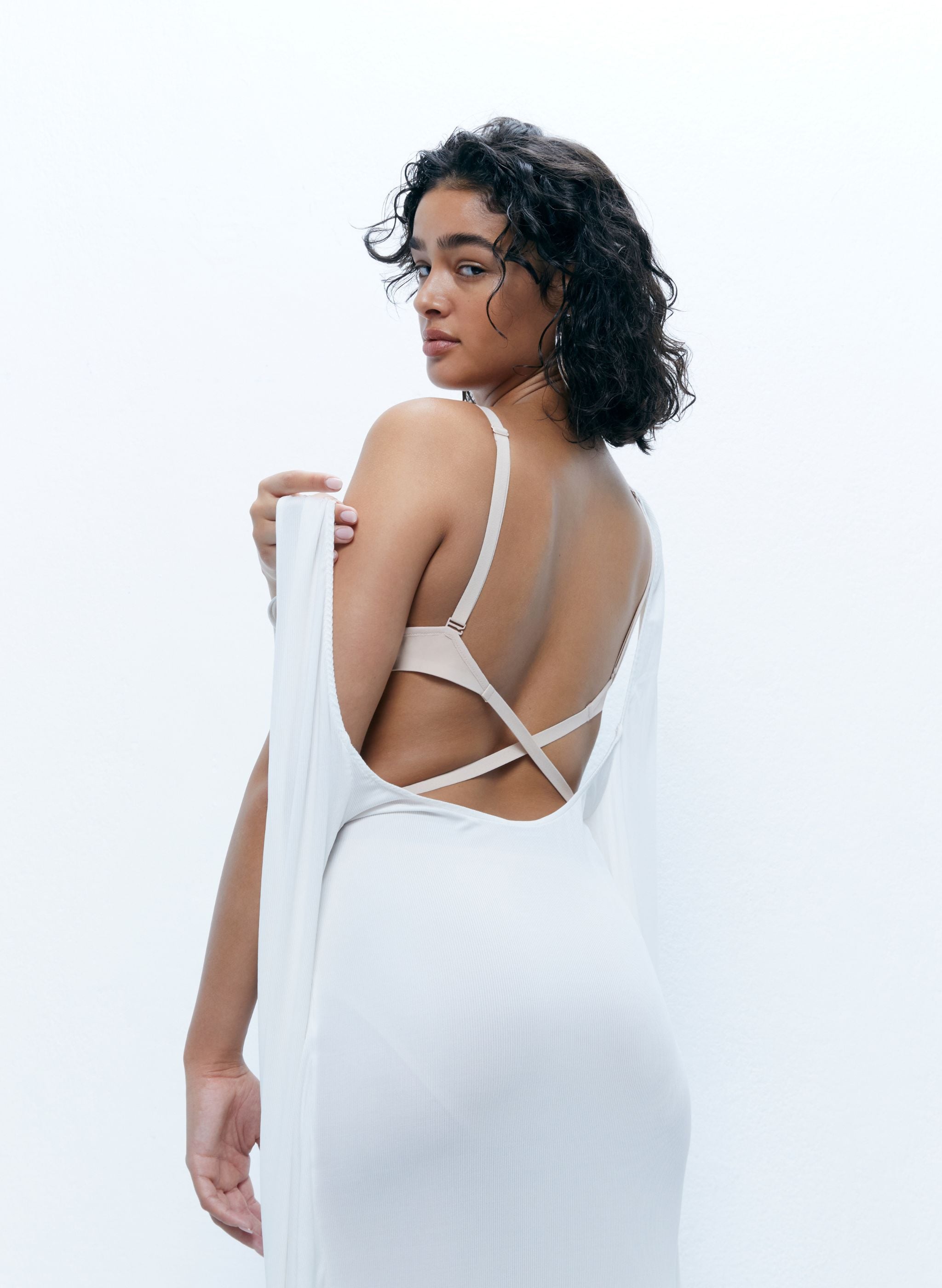 T-shirt BH met open back - Goudkleurig Beige