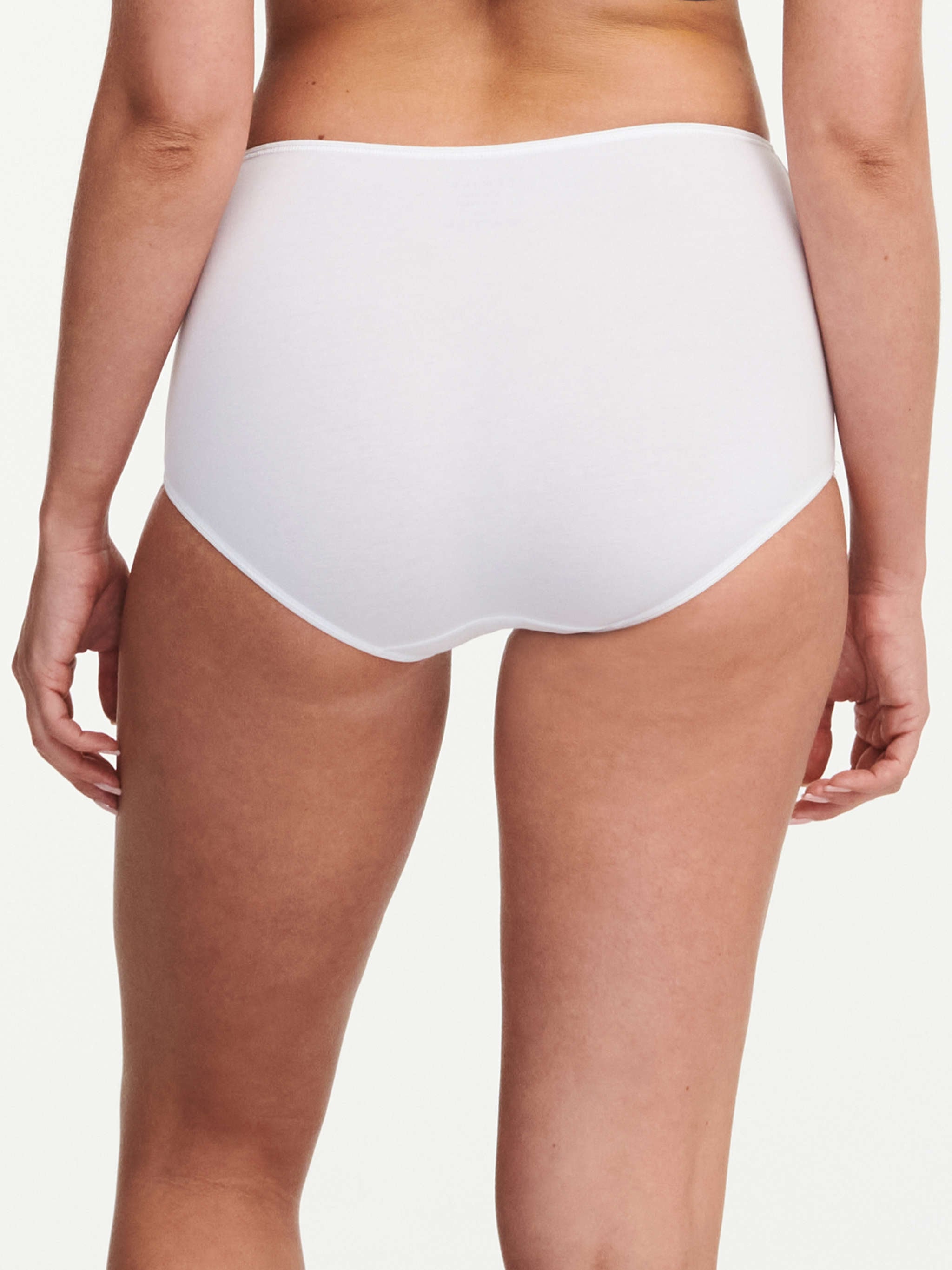 Hoge Taille Slip Katoen - Wit