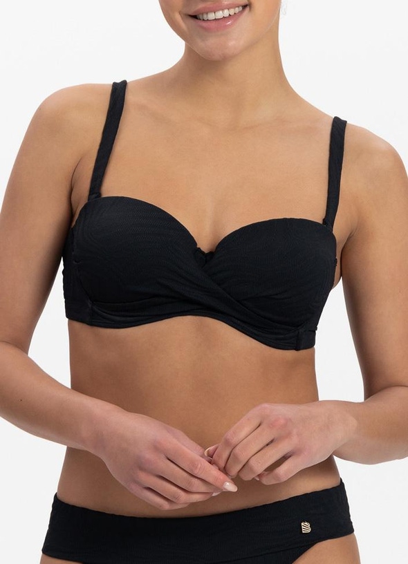 Beachlife | LINE BEACHLIFE 2 - Multiway bikinitop Black Swirl