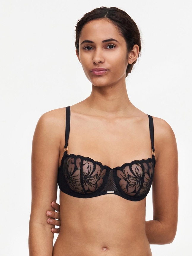 Niet voorgevormde Balconette BH FLEURS Chantelle