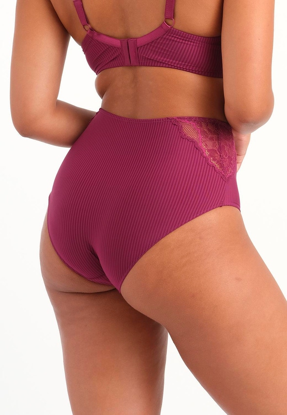 Livera | Stripe Lace - Hoge Taille Slip