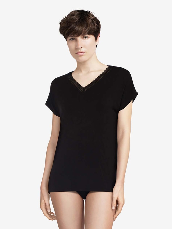 Livera | Black Jersey - T-shirt Korte Mouw Gina