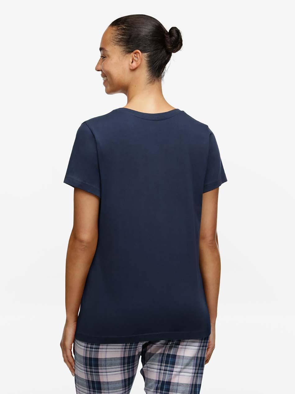Enjoy T-shirt ML print - Blauw dessin | Mode bij Anneloes
