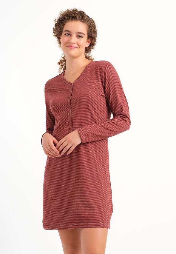 Livera | Stripe - NW 1P NIGHTGOWN LS NOLA STRIPE
