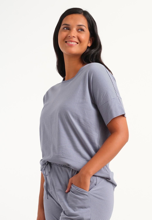 Claire Top SS YARN DYE STRIPE Livera