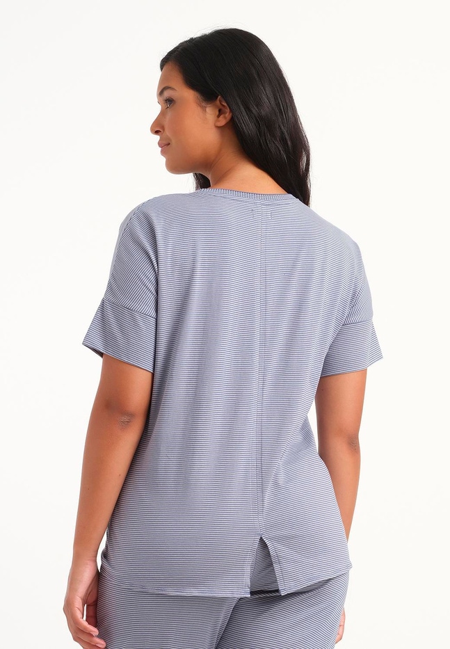 Claire Top SS YARN DYE STRIPE Livera