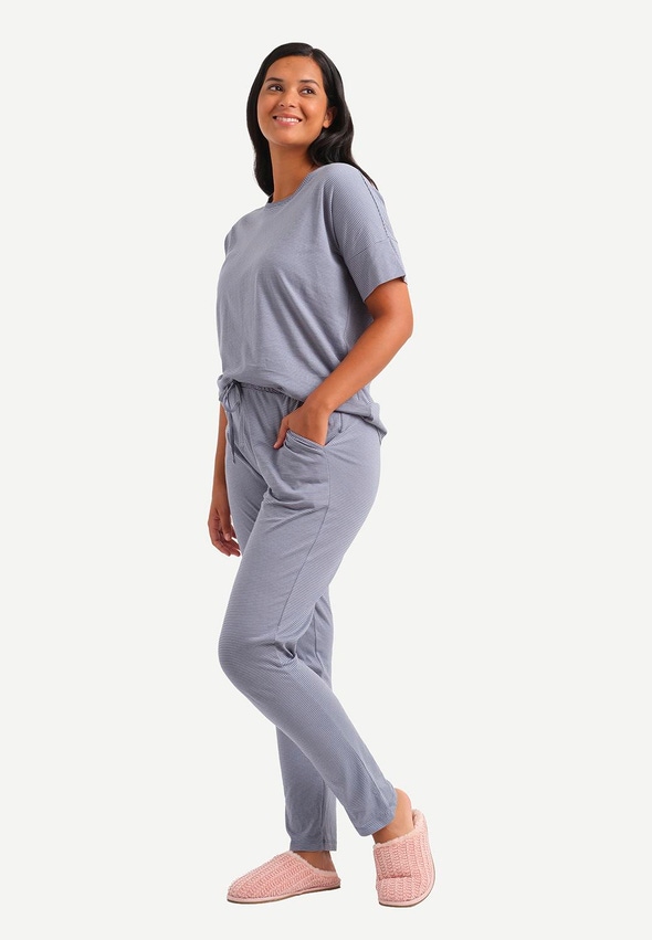 Livera | YARN DYE STRIPE - Claire Longpants