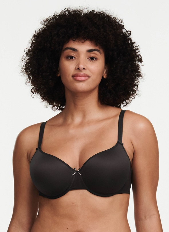 Voorgevormde T-shirt BH - Zwart - Lisa Micro Lace