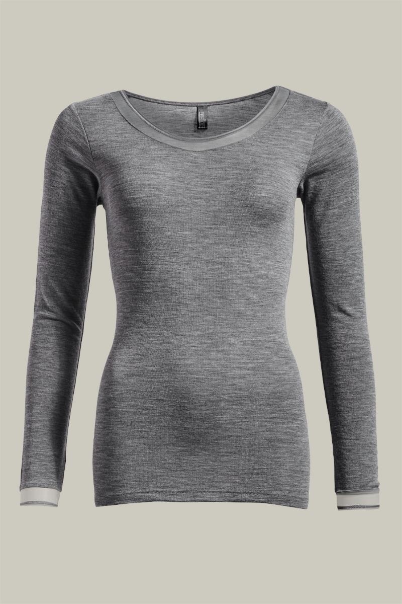 T Shirt Lange mouwen 100 Merino wol