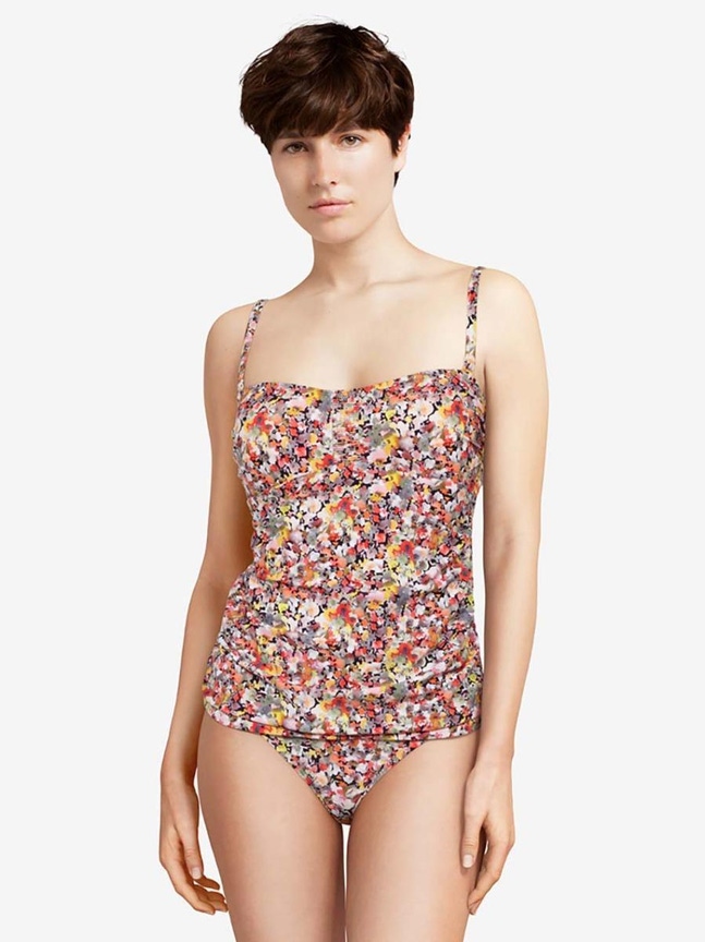 Becky Strapless tankini top Flower Livera
