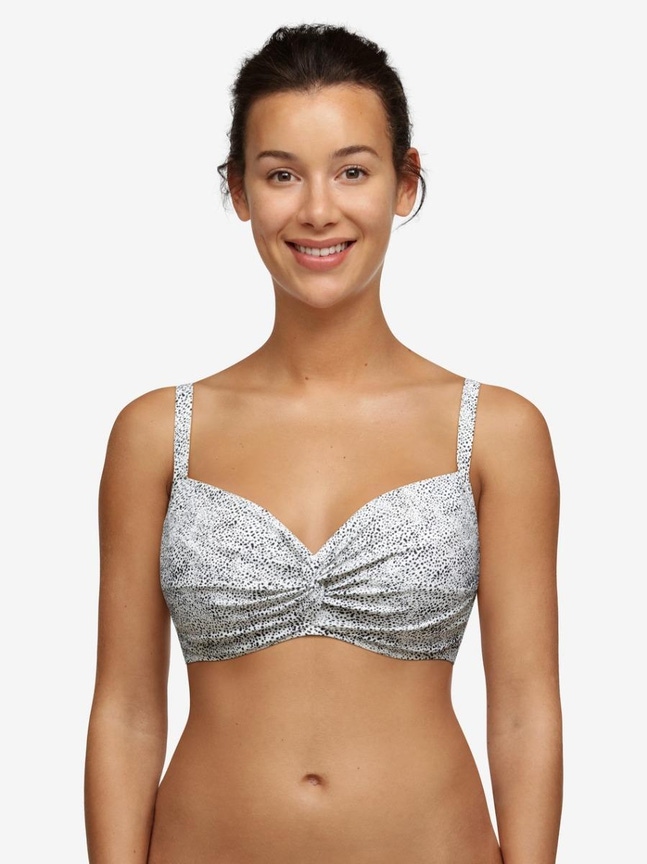 Bindi Soft cup bikinitop BLACK & WHITE Livera